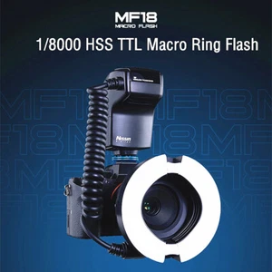 Nissin MF18 HSS TTL Macro Ring Flash 1/8000s High-Speed Sync For Nikon Camera  - Picture 1 of 9