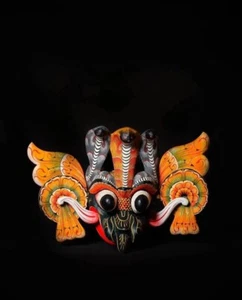 Unique Handcrafted 8 inch Wooden Cobra Devil Mask from Sri Lanka | Traditional - Picture 1 of 1
