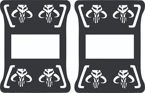 Tail Light Covers Mandalorian for Jeep Wrangler JL LED - Bild 1 von 3