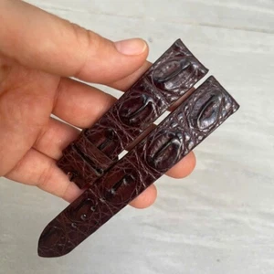 Genuine Leather Skin Watch Strap Band Brown size 19mm/16mm - Picture 1 of 14