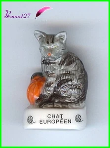 Feve Les Races de Chat Cat Edition Atlas " L' Européen " #A25 - Imagen 1 de 1