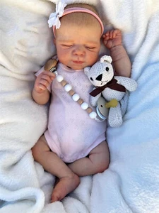 Lifelike Reborn Baby Dolls 18Inch Realistic Sleeping Baby Doll Real Life Newborn - Picture 1 of 5