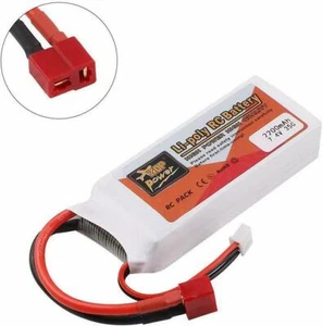 Innovateking 2200mAh 7.4V 35C 2S LiPo Battery T Plug Deans Connector for RC Car - Picture 1 of 9