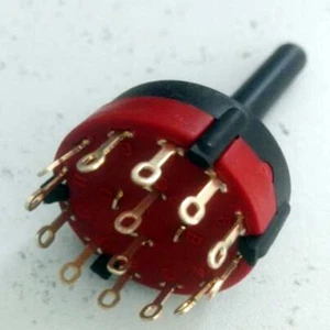 1pcs,2 Pole 6 Position 2P6T Solder Lug ROTARY SWITCH 2P6L - Picture 1 of 2