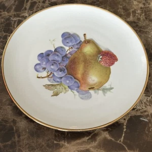 Schumann Arzberg Germany 7.5 Inch Fruit Plate Pear Gold Trim NWOT - Picture 1 of 4
