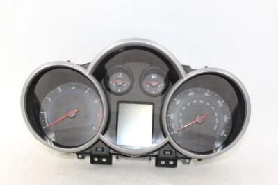 Grupo de velocímetros 58 k MPH negro Opt B76 para Chevrolet Cruze 2013-14 OEM 27951 Foto 1 de 4