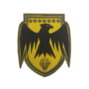 France French Paratroops Military Tactical Hook Loop Shield Patch Fastener Badge - Picture 1 of 5
