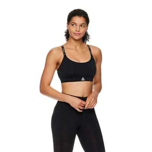 Women's Black Reebok Low Impact Favorite Bra with Removable Cups NWT - Picture 1 of 2