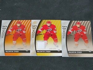 2017-18 UD SP GAME USED VALENTIN ZYKOV #101 3 CARD LOT  - Picture 1 of 1