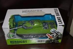 The Heroicby Land Battle Transforming Illuminated Robotic Robot Tank New - Picture 1 of 7