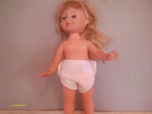 PUPPENKLEIDUNG HANDGEFERTIGTE WINDEL KLEINE BABYPUPPEN PASST 10" 11" 12" HAKEN UND RIEGEL - Bild 1 von 1