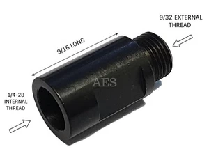 AIRCRAFT TOOLS ANGLE DRILL ATLAS COPCO/ DESOUTTER COLLET DRILL ADAPTOR TO 1/4-28 - Picture 1 of 1