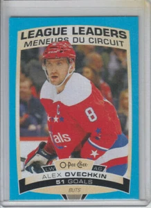 19/20 OPC Washington Capitals Alex Ovechkin League Leaders Blue Border card #582 - Picture 1 of 2