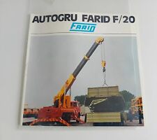 FARID AUTOGRU CAMION SOCCORSO STRADALE CANTIERI brochure originale