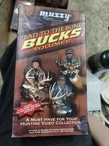 Bad To The Bone Bucks Volume II 2 VHS VCR Video Tape Hunting Used Muzzy - Picture 1 of 2