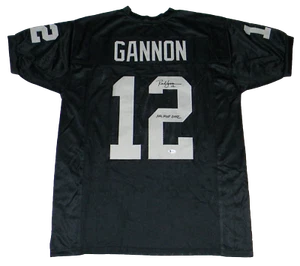RICH GANNON SIGNED OAKLAND RAIDERS #12 BLACK JERSEY BECKETT W/ NFL MVP 2002 - Picture 1 of 1