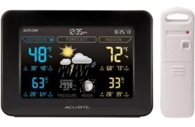AcuRite Color Weather Station Model 02022WB Forecast/Temperature/Humidity - Image 1 of 4