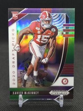 2020 Panini Prizm Draft Picks Xavier McKinney Purple and Green Prizm  /199 #168