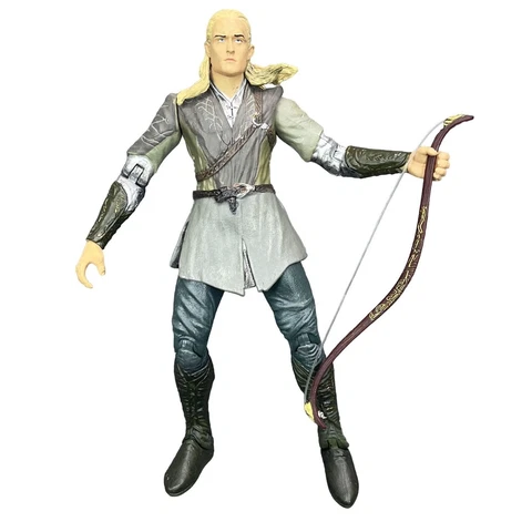 Toybiz Vintage 2001 Lord of the Rings Legolas Action Figure LOTR w/ Bow Cover