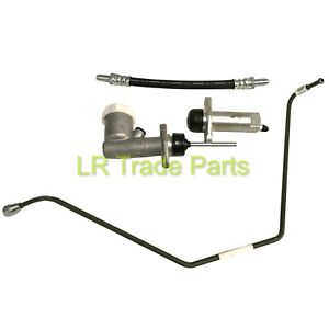 LAND ROVER SERIES 3 NEW CLUTCH MASTER & SLAVE CYLINDERS WITH HOSE PIPES KIT