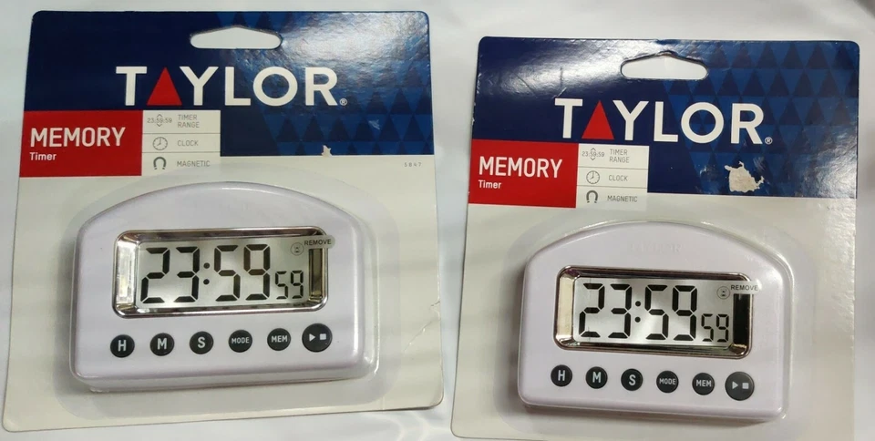 2 Pack Taylor Precision Products Digital Timer with Memory - Image 1 of 1