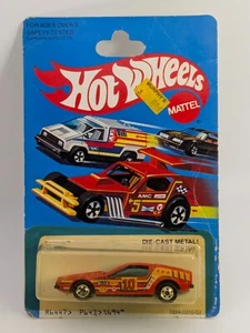 Vintage 1982 Mattel Hot Wheels #10 Red Delorean Turismo Diecast #1694 Carded NIP - Picture 1 of 6