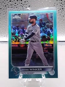 2022 Topps Chrome Update USC17 Jesse Winker Seattle Mariners Aqua 243/250 - Picture 1 of 3