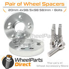 Wheel Spacers (2) & Bolts 20mm for Fiat Idea 04-12 On Original Wheels Fiat Idea