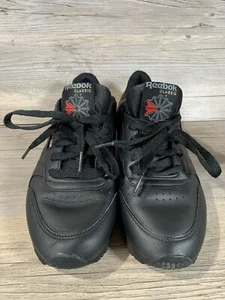 Reebok Classic Princess Women's Sneakers Athletic Shoe Black Trainers - Size 7 - Picture 1 of 8