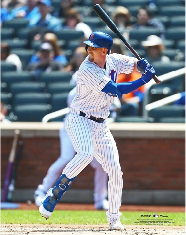 Jeff McNeil New York Mets Unsigned Preparing to Bat Photograph Cover