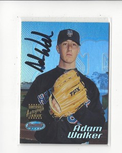 2002 Bowman's Best #142 Adam Walker RC Rookie AUTOGRAPH Mets