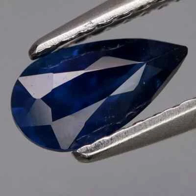 0.90 Ct Natural Blue Sapphire Heated Only Madagascar Pear Shape Loose Gemstone - Image 1 of 2