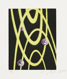 KENNY SCHARF 'Orbiting', 1998 SIGNED Ltd. Ed. Etching Aquatint 15.5" x 13" *NEW* - Picture 1 of 9