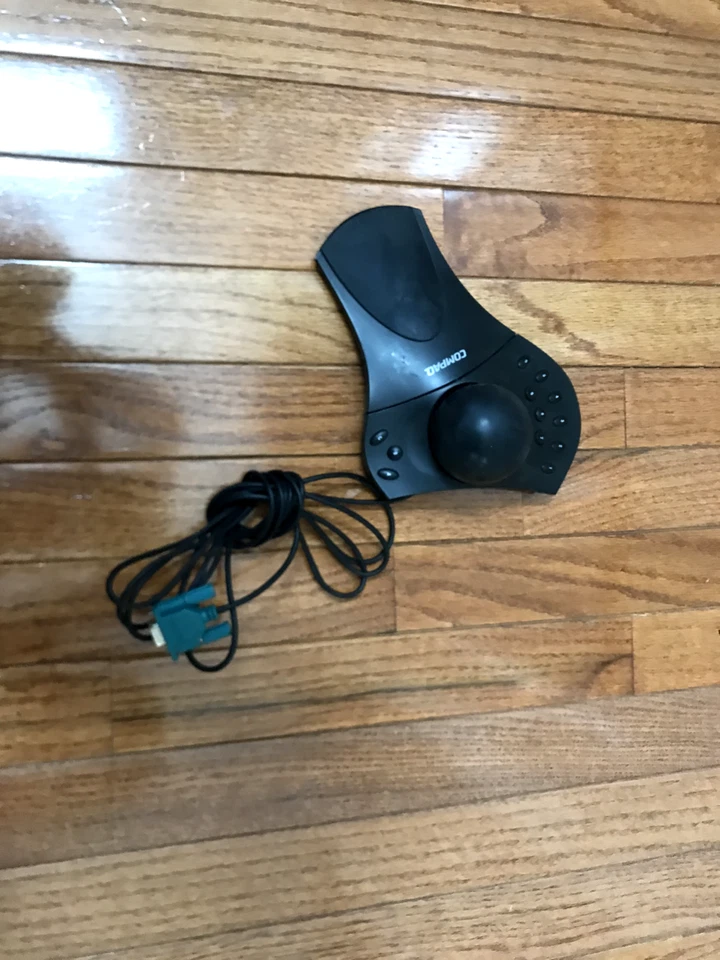 COMPAQ Spaceball 4000 FLX Vintage PC Gaming CAD Mouse Serial 9 Pin Trackball - Image 1 of 2