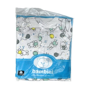 Bambini Terry Sleep & Play Bunnies Balloons Pajamas Size 3-6, 6-12 thermometer - Picture 1 of 4