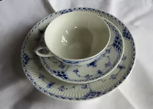 Royal Copenhagen Musselmalet Halbspitze 1. Wahl Teegedeck Teller 573 Tasse 525 - Bild 1 von 10