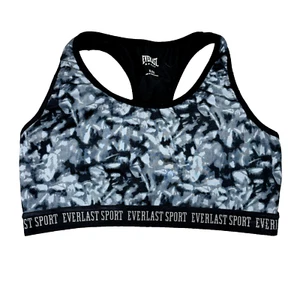 Everlast Multicolored Printed Wireless Racerback Stretch Sports Bra Size XL - Picture 1 of 5