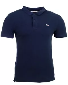 Tommy Jeans Tjm Solid Elástica Polo Azul Marino Crepúsculo DM12219 TALLA S - Imagen 1 de 8