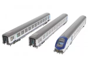 LS models 41232AC SNCF passenger car set 3 pieces Vu/Vtu TER Aura Ep.6 AC NEW + ORIGINAL PACKAGING - Picture 1 of 6