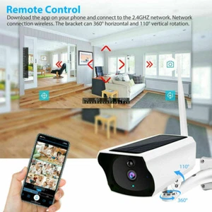 1080P Outdoor Wireless Solar IP Camera Wifi Security Night Vision Waterproof NEW - Picture 1 of 10