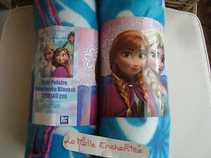 PLAID POLAIRE REINE DES NEIGES FROZEN DISNEY NEUF 120 X 140 CM - Picture 1 of 2