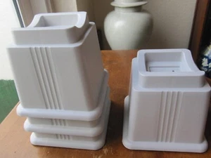 Furniture Risers, set of 4 grey 5" tall bed risers - Picture 1 of 4