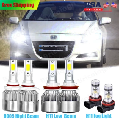 Para Honda CR-Z 2011-2016 CRZ 6x faros LED blancos haz alto/bajo bombillas antiniebla NB Foto 1 de 4