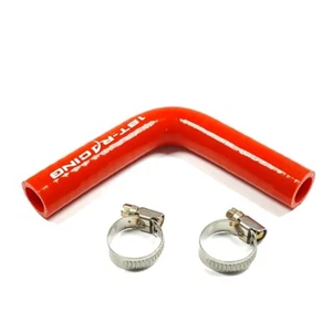 Tubo de silicona de 5/8" para manguera de calentador intercambiable LS manguera de calentador moldeada curva de 90 grados roja - Imagen 1 de 5