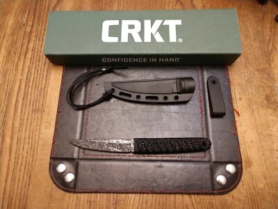 CRKT OBAKE Fixed Blade Knife 3.6" 8CR14mov SS Blade GFN Sheath 2.4 OZ - Image 1 of 3