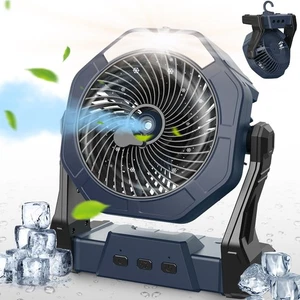 Portable Misting Fans for Outside, Outdoor Cooling Fan for Patios, 8 Inch Bat... - Picture 1 of 8