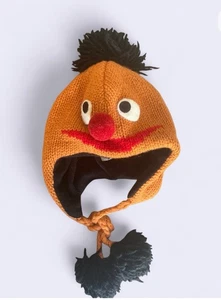 A Rare Vintage Kids deLux Knitwits Ernie Sesame Street Wool Beanie Knit Cap Hat - Picture 1 of 5