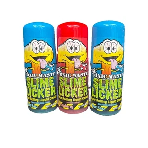 Slime Licker 2.0 Sour Rolling Candy 3 Pack 2 BLUE 1 RED FREE SHIPPING - Picture 1 of 2