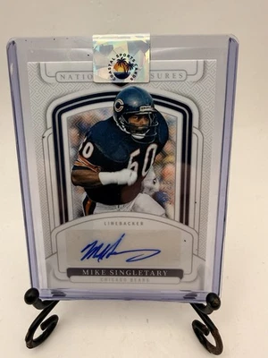 2024 National Treasures Mike Singletary "Signatures" SSP Emerald Auto #'d 13/25 - Image 1 of 4
