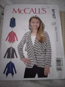 McCall's Pattern M7427  Girls Vests & Cardigans Size 7-14 5 Styles, Uncut - Picture 1 of 5